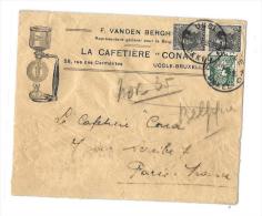 Thématique « CAFE »BELGIQUE - UCCLELSE - 20gr. - Tarif « FRANCE » à 1F75 Du 1.6.1928 Yv. N°401 P - Andere & Zonder Classificatie