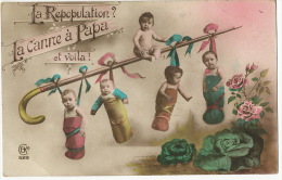 Repopulation Multi Bébé Surrealisme La Repopulation La Canne A Papa Voila ! - Cartes Humoristiques