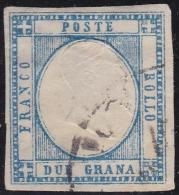 ANTICHI STATI  PROVINCE NAPOLITANE 1861 / 2 Grano / Usato Sassone 20  Prezzo Catalogo Euro 25 - Naples