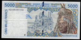 BURKINA FASO - UPPER VOLTA (West African States) 5000 Francs 2002- P313Cl - XF - 02168497112 - Burkina Faso