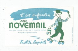 Buvard  NOVEMAIL , Peinture , C'est Enfantin , Enfant , Cheval De Bois ,  Frais Fr : 1.30€ , Buvard Sup : 0.50€ - Autres & Non Classés