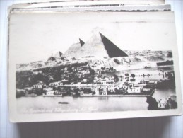 Egypte Egypt Pyramids Pyramides  And Nile And Village - Piramiden
