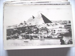 Egypte Egypt Pyramids Pyramides  And Nile And Village - Pirámides