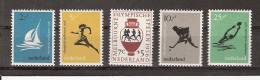 Netherlands Nederland Pays Bas Niederlande Holanda 676-680 MNH ; Olympiade, Olimpiada, Olympic Games In Melbourne - Ete 1956: Melbourne