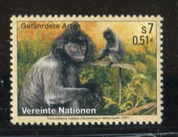 (cl. 4 - P.41) Nations Unies - Vienne ** N° 345 (ref. Michel Au Dos)   Singe  - - Ungebraucht