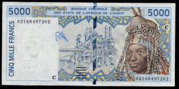 BURKINA FASO - UPPER VOLTA (West African States) 5000 Francs 2002- P313Cl - XF+ - 02168497202 - Burkina Faso