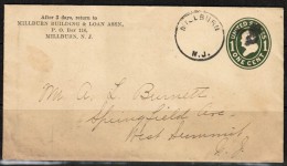 U.S.A.    Scott TYPE U 90 FRANKLIN On New Jersey ADVERTISING COVER---(Jul/30/1910 ) - Marcophilie