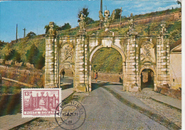 ARCHAEOLOGY, APULLUM ANCIENT TOWH GATE, CM, MAXICARD, CARTES MAXIMUM, 1973, ROMANIA - Archéologie