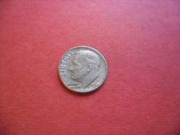 ETATS UNIS @ 10 Cents Roosevelt Dime De 1958 Argent Silver 2,5 Gr à 90% @ 2 Photos - USA - 1916-1945: Mercury