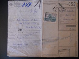 Belgique , Chemin De Fer , Bulletin D Expedition De Quaregnon 1967 - Sonstige & Ohne Zuordnung