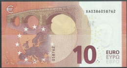 10  EURO DRAGHI  GERMANY  XA X001 D3   UNC - 10 Euro