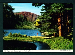 IRELAND  -  Glendalough  The Upper Lake  Unused Vintage Postcard As Scan - Wicklow