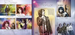 S. Tomè 2013, Music, Jim Morrison, 4val In BF +BF - Chanteurs