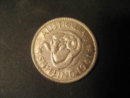 KM#59 Shilling 1961 SILVER Coin AUSTRALIA - Shilling