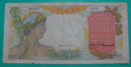 INDOCHINE 100 PIASTRES ND 1947-54 PICK -,82a VF, 8 NUMBERS - Indochina