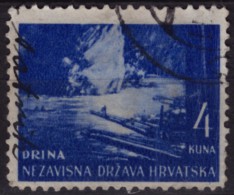 River Drina -  1940´s Croatia Bosnia NDH Yugoslavia - USED - Geography