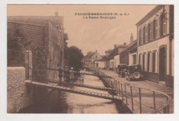 FAUQUEMBERGUES 62 PAS DE CALAIS - LA BASSE BOULOGNE ( ENFANTS, PONT, HOTEL DU RIVAGE, VOITURE ) VOIR LE SCANNER - Fauquembergues