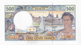 Polynésie Française / Tahiti - 500 FCFP - V.006 / Pouilleute-Ferman-Audren - (1998-2000) - Frans Pacific Gebieden (1992-...)
