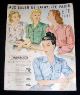 Catalogue. GALERIES LAFAYETTE. ETE 1948 - Fashion