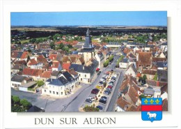 CPM Dun Sur Auron  Vue Aérienne Du Centre Ville - Dun-sur-Auron