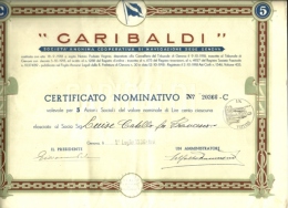 Documento Azionario - Garibaldi Navigazione    ------- - Navigation