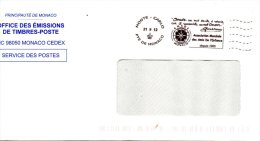 MONACO. Flamme Sur Enveloppe De 2012 "Citation De Grace De Monaco/Grace Kelly". - Storia Postale