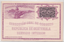 ⭐ Guatemala - Entier Postal - Carte Postale Illustrée D'un Train - Thématique Ferroviaire ⭐ - Guatemala