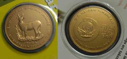 Malaysia 2003 25 Cent Nordic Gold Coin BU 25 Cent Animal 2003 Sambar Deer - Malaysia