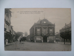 SAINT ROMAIN DE COLBOSC:Salle Des Réunions Et Rue Du Commerce. - Saint Romain De Colbosc