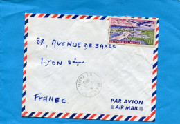 MARCOPHILIE-lettre-Polynésie1963-cad Ile Tahiti- Stamp N°A5 Aéroport  Papeete - Brieven En Documenten