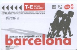 TT -TICKET DE TRANSPORTE DE BARCELONA - Europa