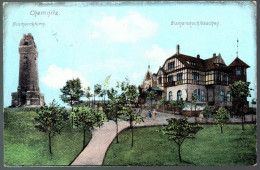 1187 Portofrei - Alte Ansichtskarte Chemnitz Bismarckturm Bismarckschlösschen Gel. 1907 - Chemnitz