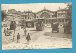 CPA 227 - Tramways La Gare De L'Est PARIS 75 - Openbaar Vervoer