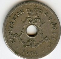 Belgique Belgium 5 Centimes 1906 Flamand Croix KM 55 - 5 Cents