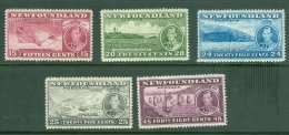 Newfoundland: 1937   Coronation Issue  Set  [Perf: 14.1]   MH - 1908-1947