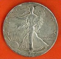 HALF-DOLLAR - UNITED STATE OF AMERICA - 1942 -  E-PLURIBUS-UNUM - IN GOD WE TRUST - LIBERTY - SILVER - - Sonstige – Amerika