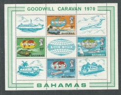 Bahamas B.F. N° 2 XX Le Voyage, Lien De Paix Entre Les Nations, Le Bloc Sans Charnière, TB - 1963-1973 Autonomie Interne
