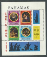 Bahamas B.F. N° 3 XX Noël, Le Bloc Sans Charnière, TB - 1963-1973 Autonomie Interne