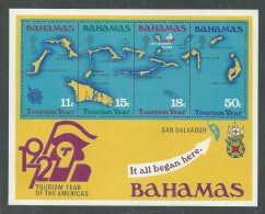 Bahamas B.F. N° 7 XX Année Du Tourisme, Le Bloc Sans Charnière, TB - 1963-1973 Autonomie Interne