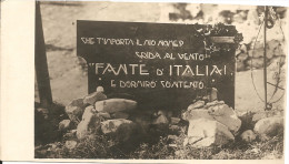 REDIPUGLIA - TARGA AL FANTE D´ITALIA - (rif. B48) - War Cemeteries