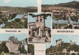 CPSM RETOURNAC (Haute Loire) - 5 Vues - Retournac