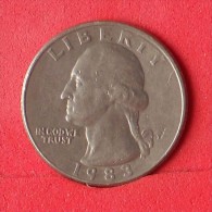 USA  1/4  DOLLAR  1983 P   KM# A164a  -    (Nº12863) - 1932-1998: Washington