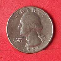 USA  1/4  DOLLAR  1985 D   KM# A164a  -    (Nº12864) - 1932-1998: Washington