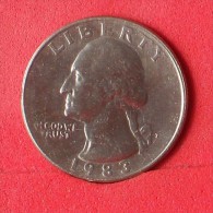 USA  1/4  DOLLAR  1983 P   KM# A164a  -    (Nº12868) - 1932-1998: Washington