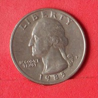USA  1/4  DOLLAR  1985 P   KM# A164a  -    (Nº12869) - 1932-1998: Washington