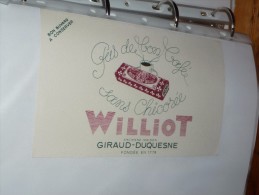 BUVARD COLLECTION   Chicorée     Williot - Café & Thé