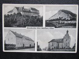 AK COSWIG BROCKWITZ Kr.Meissen Schule Ca.1940 /// D*18144 - Coswig