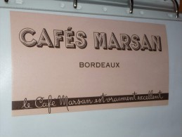 BUVARD COLLECTION    Cafés CAFE MARSAN BORDEAUX - Café & Té