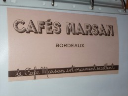BUVARD COLLECTION    Cafés CAFE MARSAN BORDEAUX - Café & Thé
