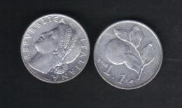 RedE - REPUBBLICA , 1 Lira Emissione Del 1948.Arancio - 1 Lira